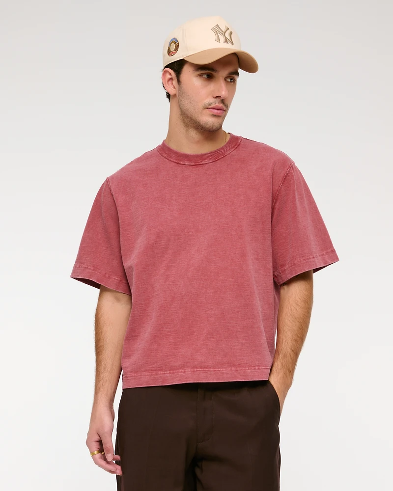 Premium Heavyweight Slub Cropped Tee