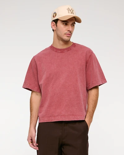 Premium Heavyweight Slub Cropped Tee