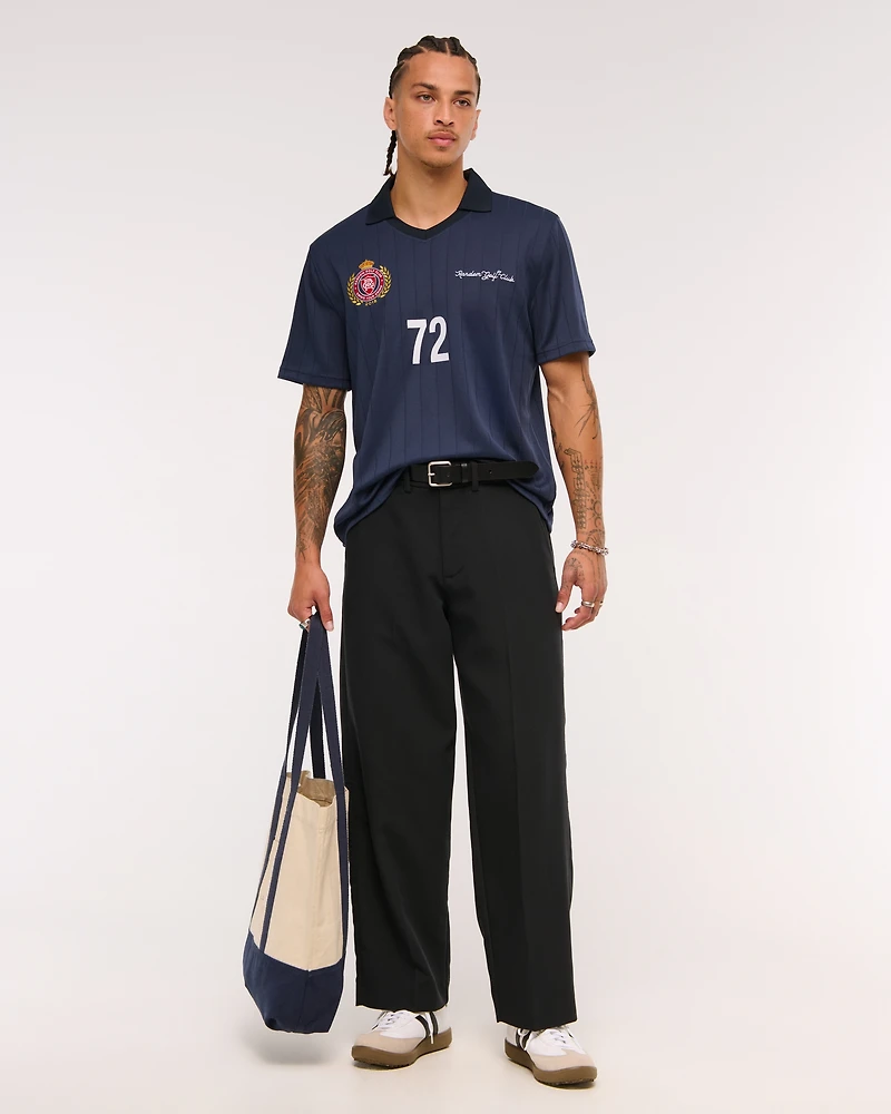 Random Golf Club Soccer Jersey-Inspired Polo