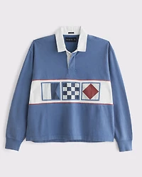 Long-Sleeve Rugby Polo