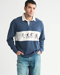 Long-Sleeve Rugby Polo