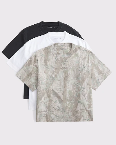 3-Pack Premium Heavyweight Cropped Tees