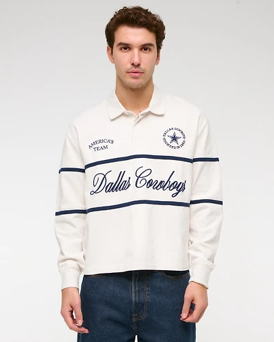 Dallas Cowboys Cropped Rugby Polo