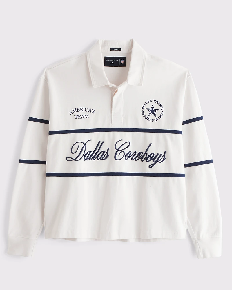 Dallas Cowboys Cropped Rugby Polo