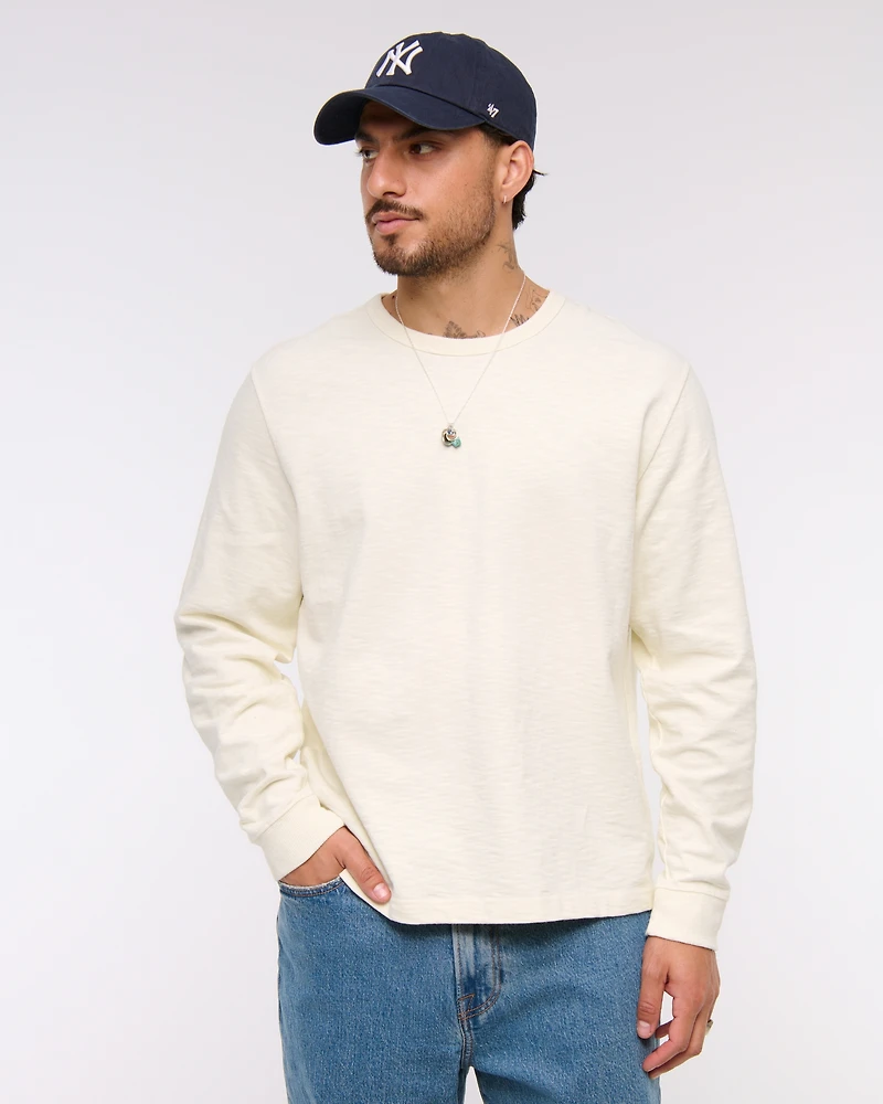 Long-Sleeve Premium Heavyweight Slub Tee