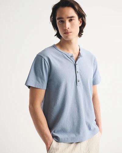 Linen-Blend Henley