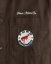 Twill Graphic Shirt Jacket