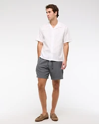 Short Sleeve Tonal Stripe Shirt