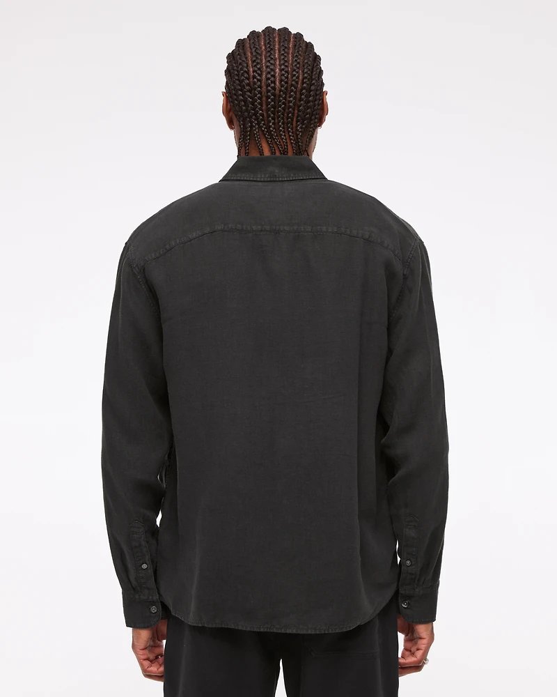 Linen Button-Up Shirt
