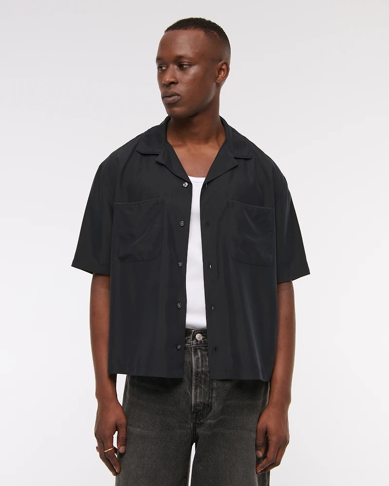 Camp Collar Cupro Shirt