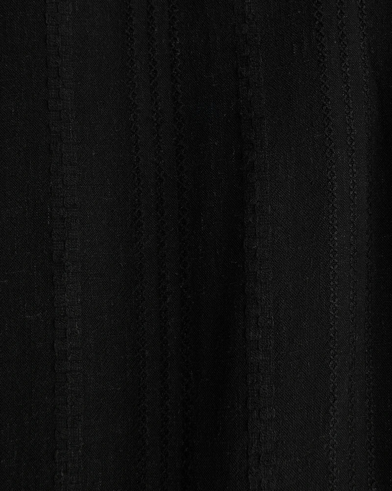 Camp Collar Button-Up Shirt