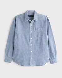 Chambray Button-Up Shirt