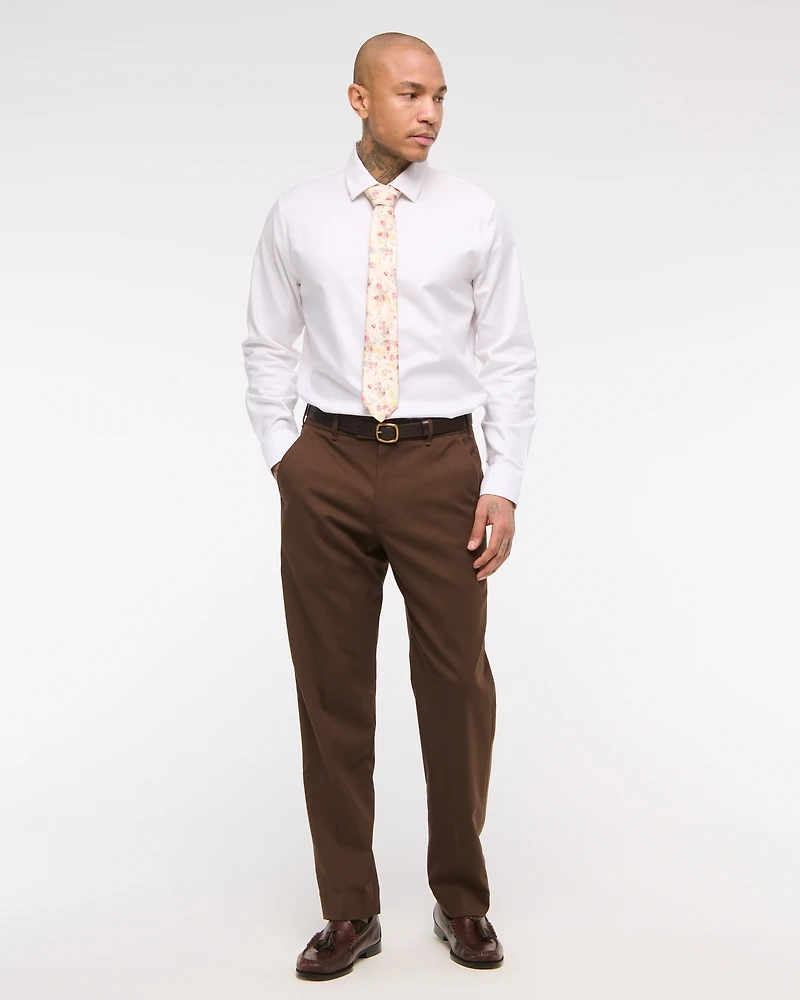 A&F Collins Slim Stretch Suiting Shirt