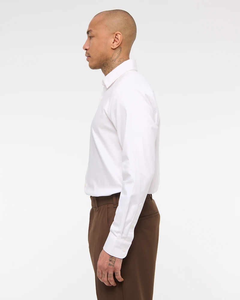 A&F Collins Slim Stretch Suiting Shirt