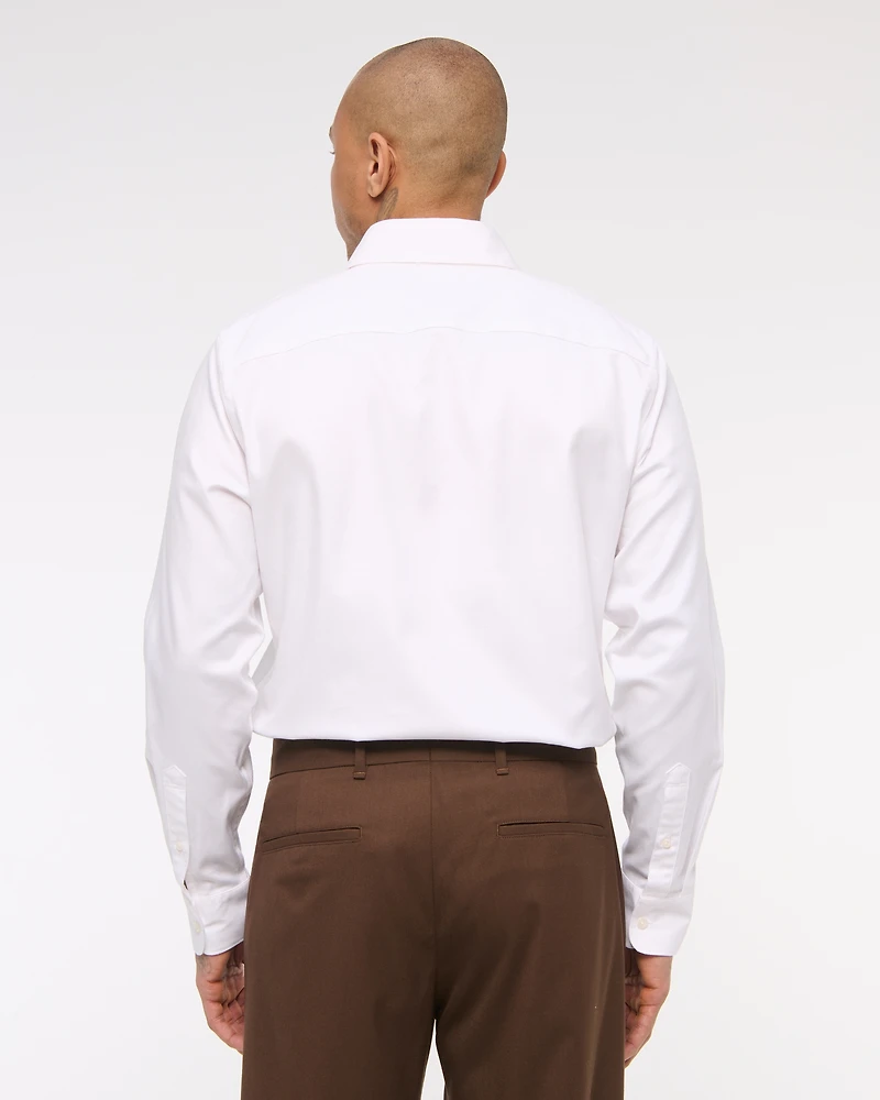 A&F Collins Slim Stretch Suiting Shirt