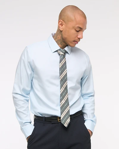 A&F Collins Slim Stretch Suiting Shirt