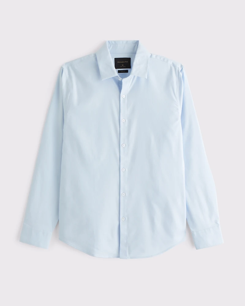 A&F Collins Slim Stretch Suiting Shirt