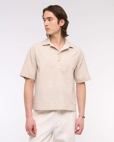 Summer Linen-Blend Popover