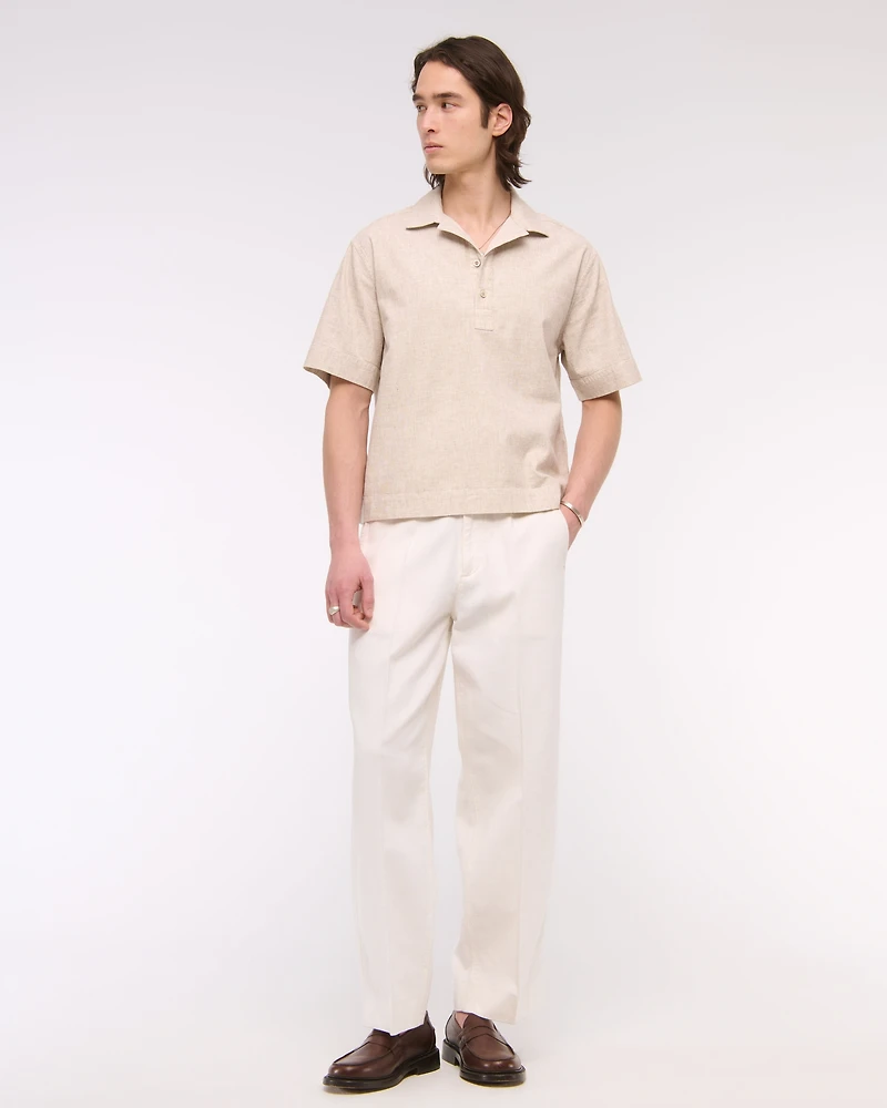 Summer Linen-Blend Popover