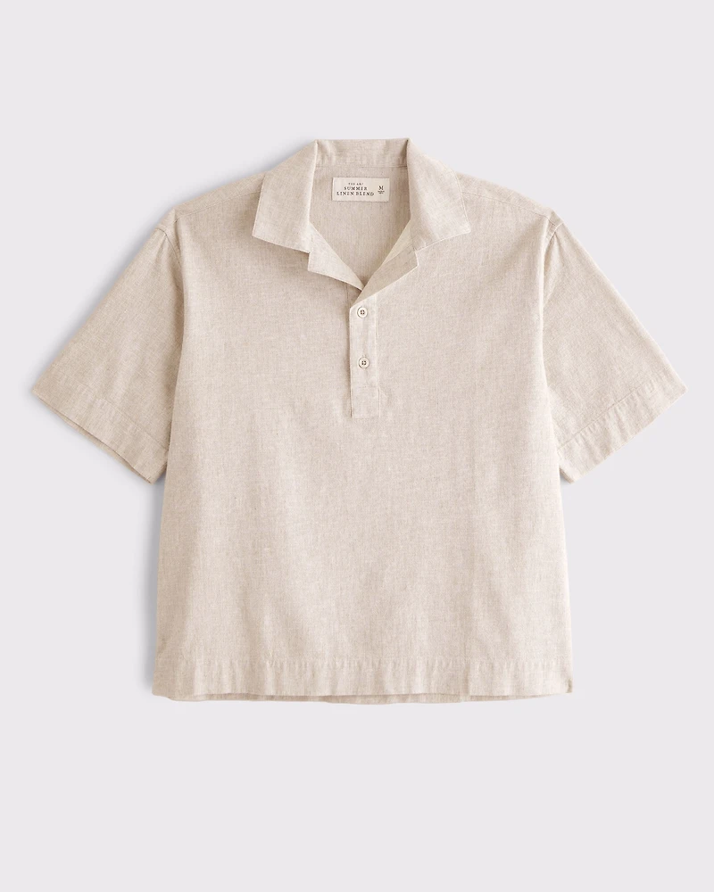 Summer Linen-Blend Popover