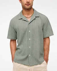 Camp Collar Lace Shirt