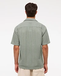 Camp Collar Lace Shirt