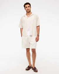 Camp Collar Seersucker Shirt