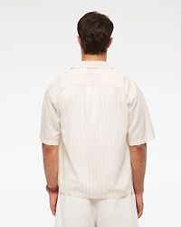 Camp Collar Seersucker Shirt