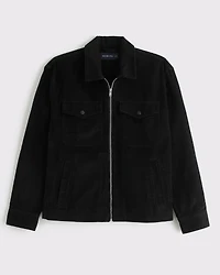 Corduroy Zip Shirt Jacket