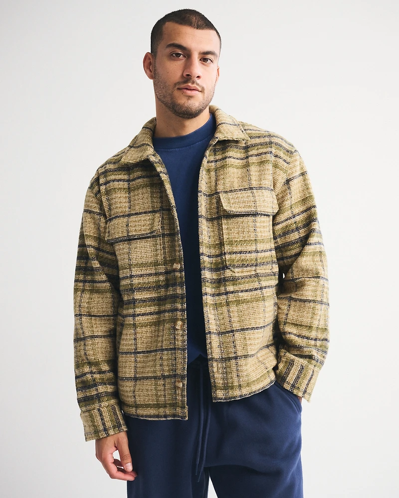 Boucle Shirt Jacket