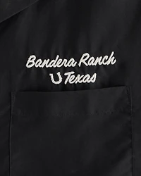 Short-Sleeve Cupro Button-Up Shirt