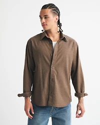 Brushed Button-Up Shirt