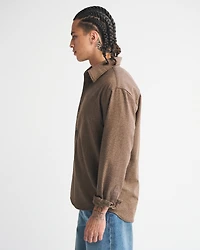 Brushed Button-Up Shirt