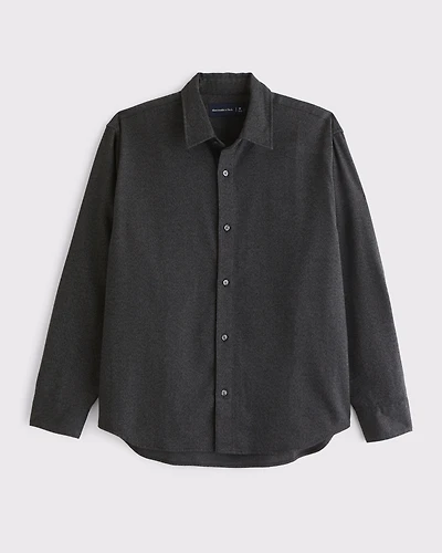 Brushed Button-Up Shirt