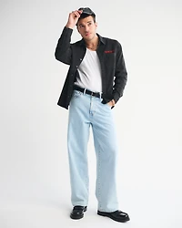 Budweiser Denim Button-Up Shirt