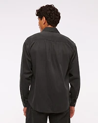 Denim Button-Up Shirt