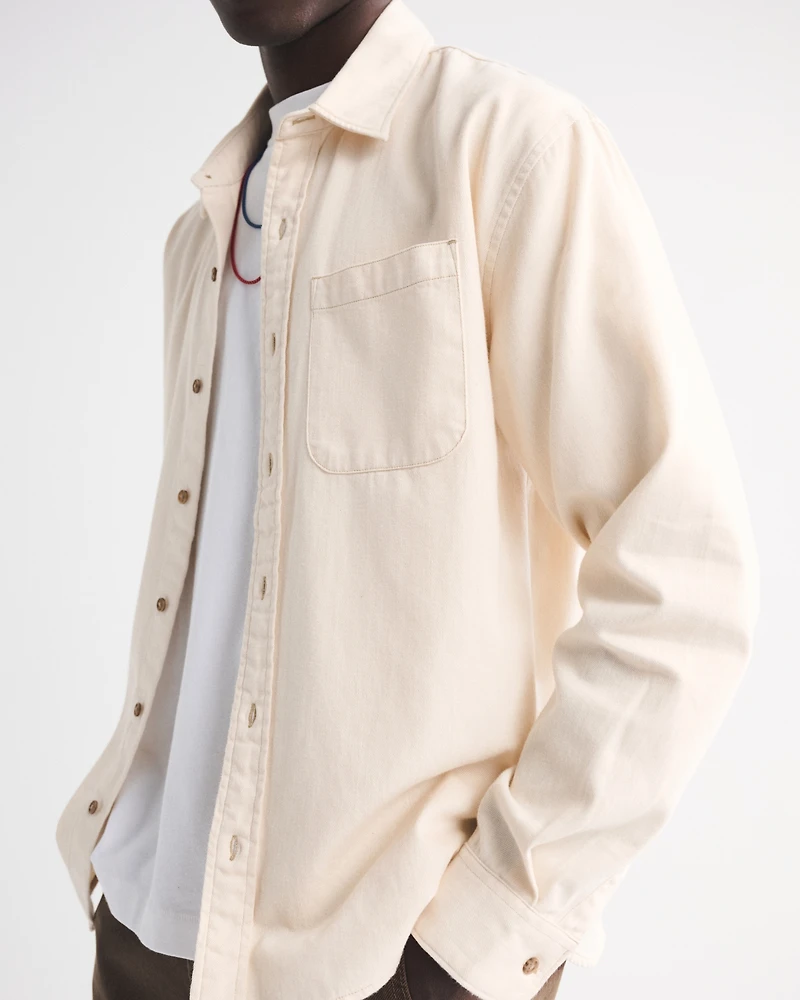 Twill Shirt Jacket