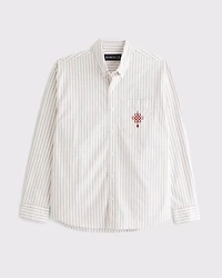 Lunar New Year Poplin Button-Up Shirt