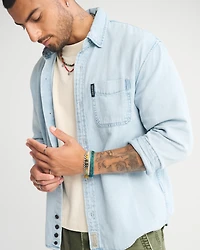 Denim Button-Up Shirt