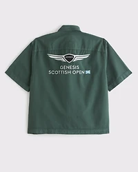 Short-Sleeve PGA Scottish Open Button-Up Shirt