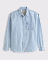 Denim Button-Up Shirt
