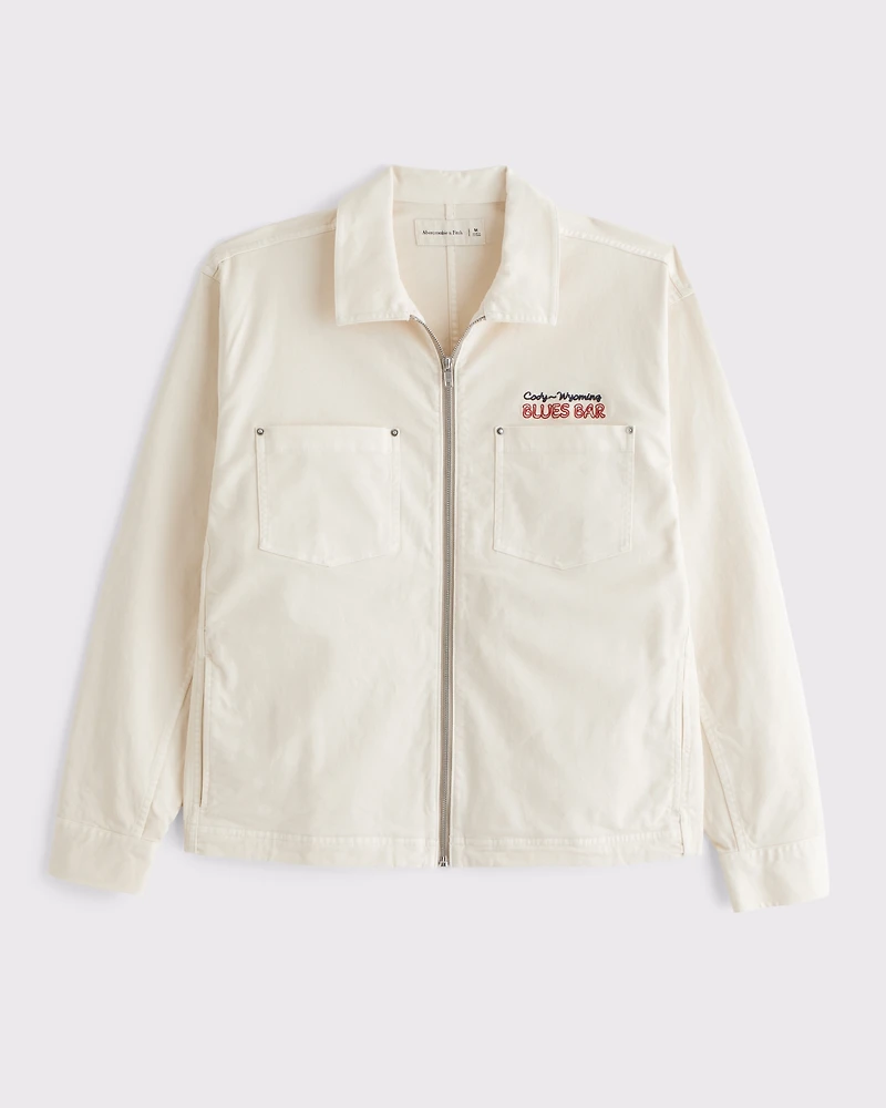 Transitional Zip Shirt Jacket