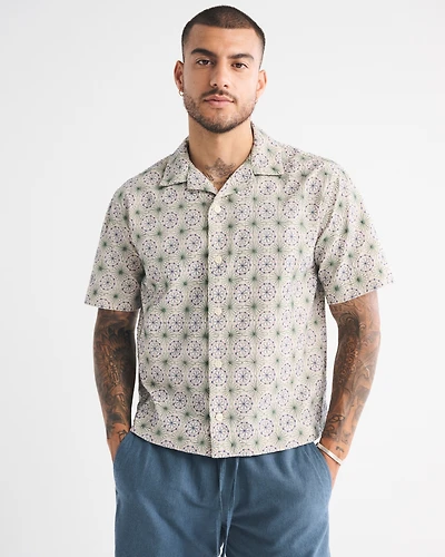 Camp Collar Lace Shirt