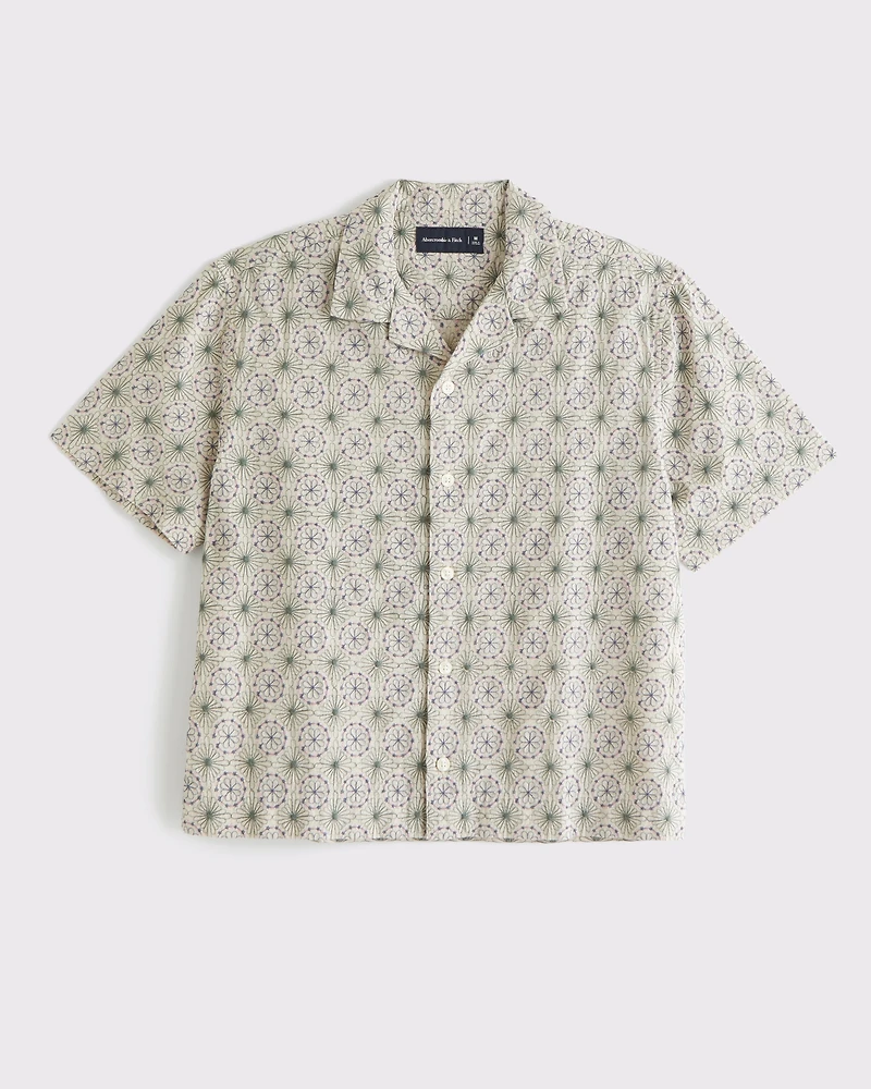 Camp Collar Lace Shirt