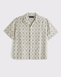 Camp Collar Lace Shirt