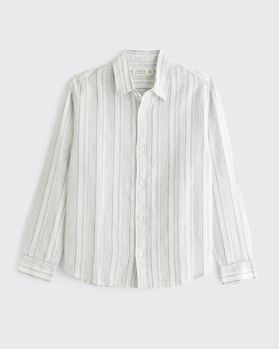 100% Linen Button-Up Shirt