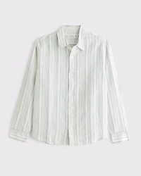 100% Linen Button-Up Shirt