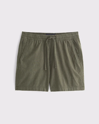 Textured Pull-On Short