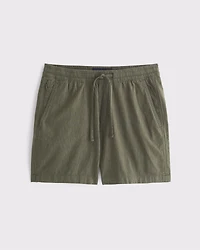Textured Pull-On Short