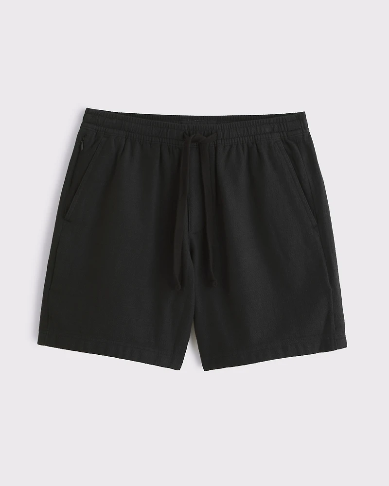 Cotton Texture Pull-On Short